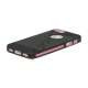 To-tone iPhone 5 TPU Gel Case Cover med Round Cutout - Sort / Pink