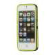 To-tone iPhone 5 TPU Gel Case Cover med Round Cutout - Sort / Gul