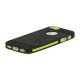 To-tone iPhone 5 TPU Gel Case Cover med Round Cutout - Sort / Gul