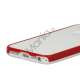 Slim Hexagon TPU Case iPhone 5 cover - Rød