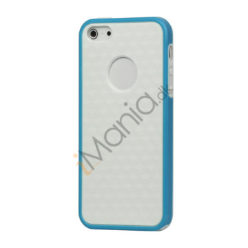 Slim Hexagon TPU Case iPhone 5 cover - Blå