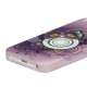 Violette blomster og Sommerfugl TPU Taske Shell til iPhone 5