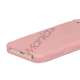 Anti-slip Fodbold Mønster TPU Case iPhone 5 cover - Pink