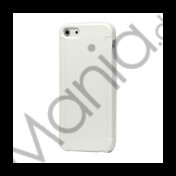 Stylish Blade TPU Gel Cover Case til iPhone 5 - Hvid