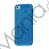 Anti-slip Equalizer Style TPU Case Shell til iPhone 5 - Blå