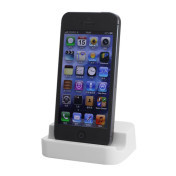 Hvid 8pin(Lightning) til micro-USB iPhone 5 bordlader, inkl kabel