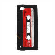 Slim Cassette Tape Silicone Cover til iPod Touch 5 - Sort