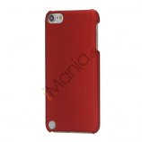 Gummibelagt hård plast Case Cover til iPod Touch 5 - Rød