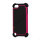 Vandret Striber Silicone & Plastic Combo Case Cover til iPod Touch 5 - Sort / Rose