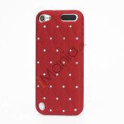 Smykkepræget Silicone Skin Case til iPod Touch 5 - Rød