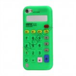 3D Lommeregner Silicone Cover Taske til iPod Touch 5 - Grøn