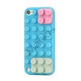 Byggeklods Silicone Cover til iPod Touch 5 - Baby Blue