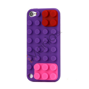 Byggeklods Silicone Cover til iPod Touch 5 - Lilla