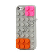 Byggeklods Silikone Case Cover til iPod Touch 5 - Grå