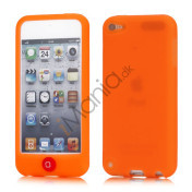 iPod Touch 5 Silikone Taske med Chokolade-farvet Home-knap - Orange