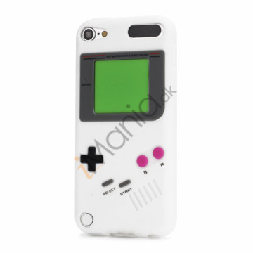 Retro Nintendo Game Boy Silikone Case Cover til iPod Touch 5 - Hvid