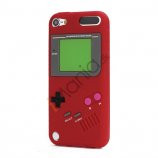 Retro Nintendo Game Boy Silikone Case Cover til iPod Touch 5 - Rød