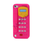 Telefon, Fleksibel silikone  Cover Case for iPod Touch 5 - Rose