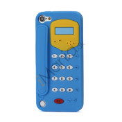 Telefon, Fleksibel silikone  Cover Case for iPod Touch 5 - Blå