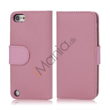 Magnetisk Kunstlæder Kreditkort tegnebog Cover til iPod Touch 5 - Pink