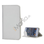 Folio Holder Lædertaske Flip Kreditkort tegnebog Cover til iPod Touch 5 - Hvid