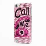 Luksuriøst \"Call Me\" Snap-on Diamant Krystal Case til iPod Touch 5