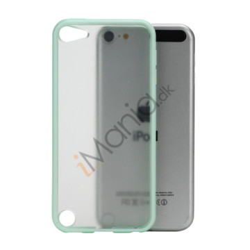Blankt Hard Back Case til iPod Touch 5 med Soft TPU Kants - lysegrøn