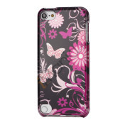 Sommerfugle og blomster Snap-On 2 i 1 Hard Case Cover til iPod Touch 5