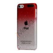 Cover med gradvist farveskift og regndråber Hard Case til iPod Touch 5 - Rød