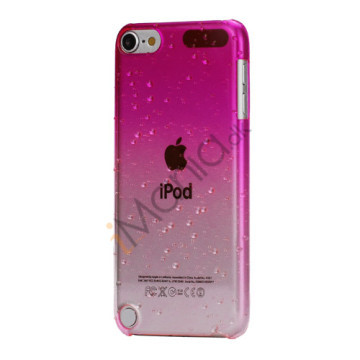 Cover med gradvist farveskift og regndråber Hard Case til iPod Touch 5 - Rose
