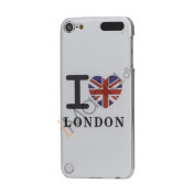 I Love London Mønster Blankt hård plast tilfældet til iPod Touch 5