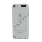 Slim Gummibelagt Beskyttende Hard Case med Apple iPod Logo til iPod Touch 5 - Hvid