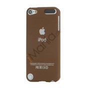 Slim Gummi Beskyttende Hard Case med Apple iPod Logo til iPod Touch 5 - Brown