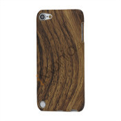 Wave Wood Grain Læderbelagt Beskyttende Hard Case til iPod Touch 5