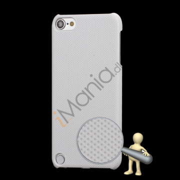 Stærk Hard Gitter Net Skin Case Cover til iPod Touch 5 - Hvid
