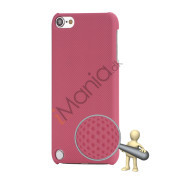 Stærk Hard Gitter Net Skin Case Cover til iPod Touch 5 - Pink