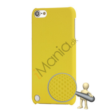 Stærk Hard Gitter Net Skin Case Cover til iPod Touch 5 - Gul