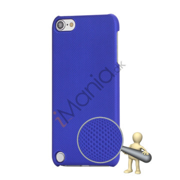 Stærk Hard Gitter Net Skin Case Cover til iPod Touch 5 - Mørkeblå