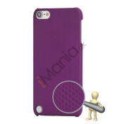 Stærk Hard Gitter Net Skin Case Cover til iPod Touch 5 - Purple
