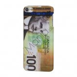 Gummibelagt hård plast tilfældet til iPod Touch 5 Canada One Hundred Dollars Mønster