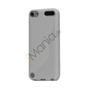 S-formet TPU Cover til iPod Touch 5 - Hvid