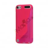 S-formet TPU Cover til iPod Touch 5 - Pink