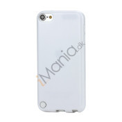 Skinnende Ensfarvet TPU Cover Case til iPod Touch 5 - Hvid