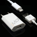 2 i 1 pakke med lader og kabel til iPhone 5
