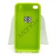 iPhone 4 4S 3D TPU Cover Med Englevinger - Grøn