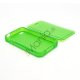 Dobbelt iPhone 4 4S TPU Cover - Gennemsigtig Grøn