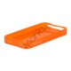 Blankt gennemsigtigt iPhone 4 cover (TPU) - Gennemsigtig Orange