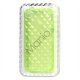 Gennemsigtigt Mønstret TPU Cover Til iPhone 4 / 4S- Gennemsigtig Grøn