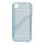 Gennemsigtigt TPU Case til iPhone 4 4S med vævet mønster - Gennemsigtig Lyseblå