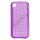 Gennemsigtigt TPU Case til iPhone 4 4S med vævet mønster - Gennemsigtig Lilla